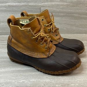L.L. Bean Boots Maine Hunting Shoe Boots Mens 8 Wide  Womens 10